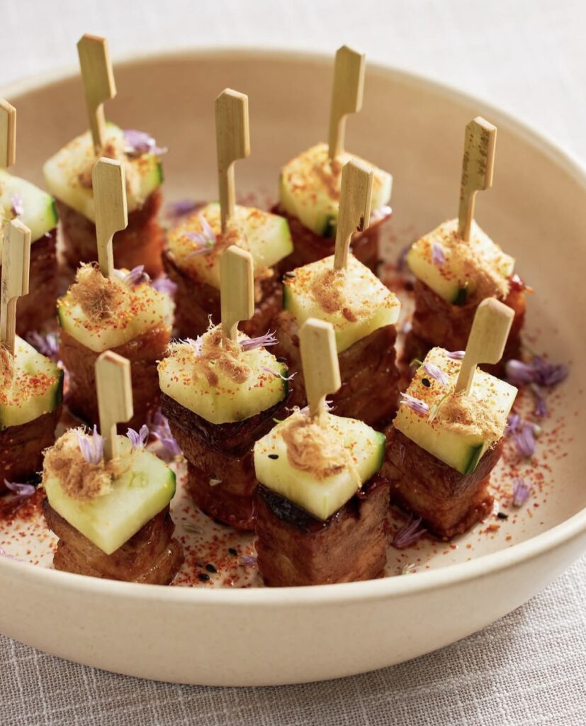 Appetisers on a platter