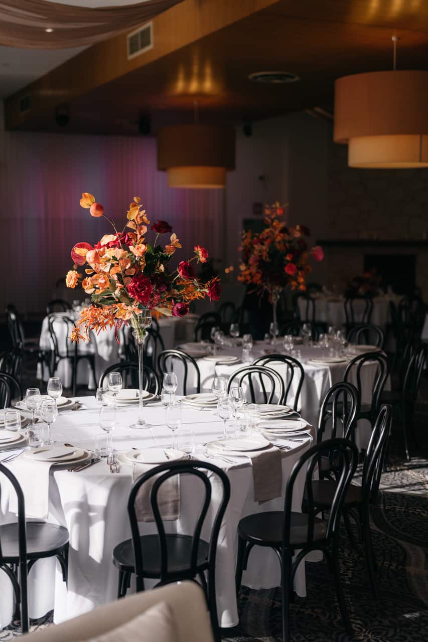 Elegant event table settings