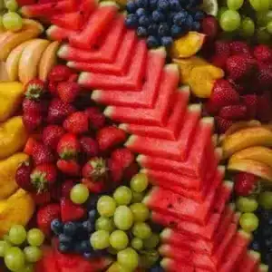 Fresh fruit platter arrangement