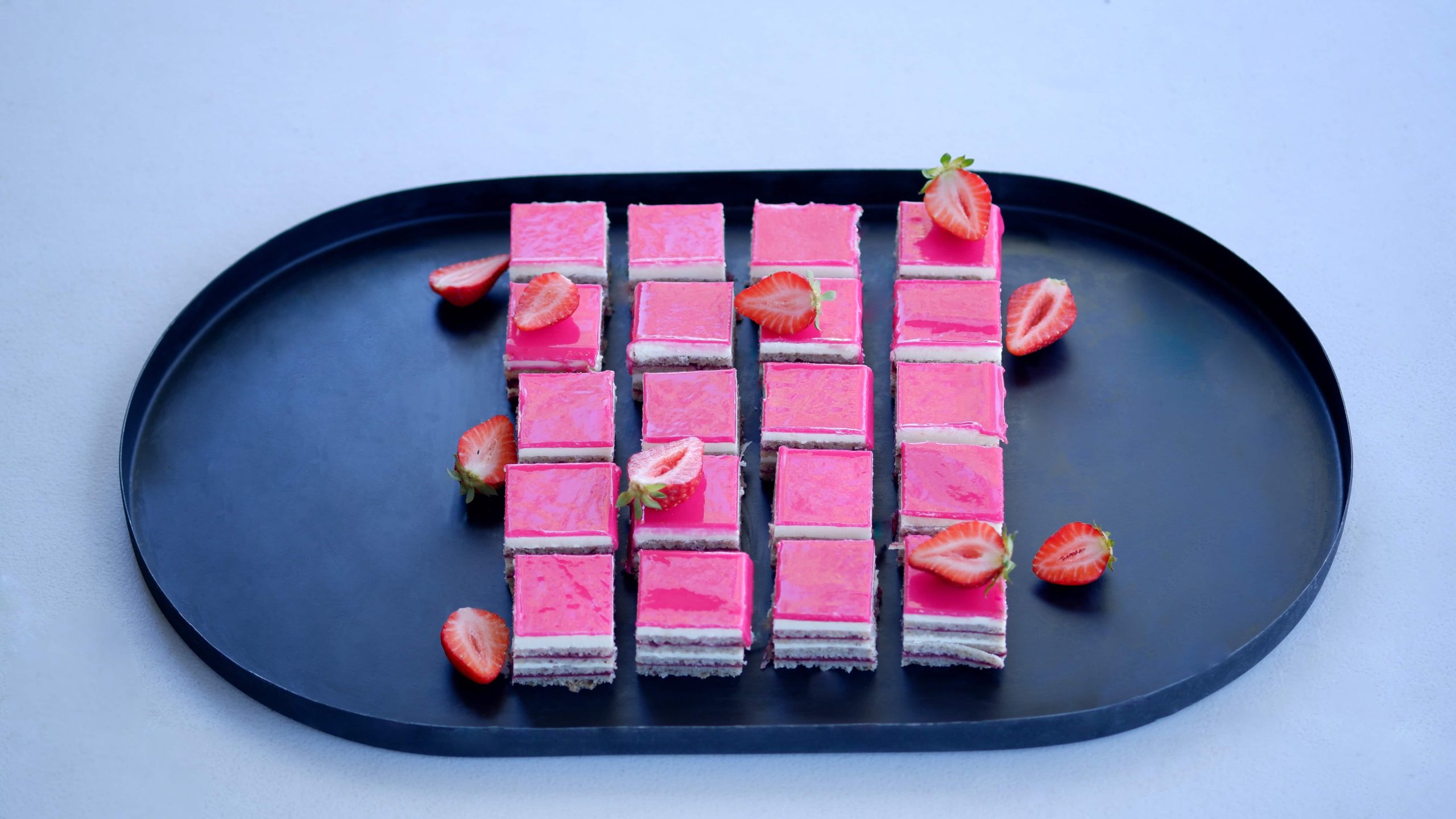 Mini Raspberry Gateaux 20 pc box | Locavore Catering